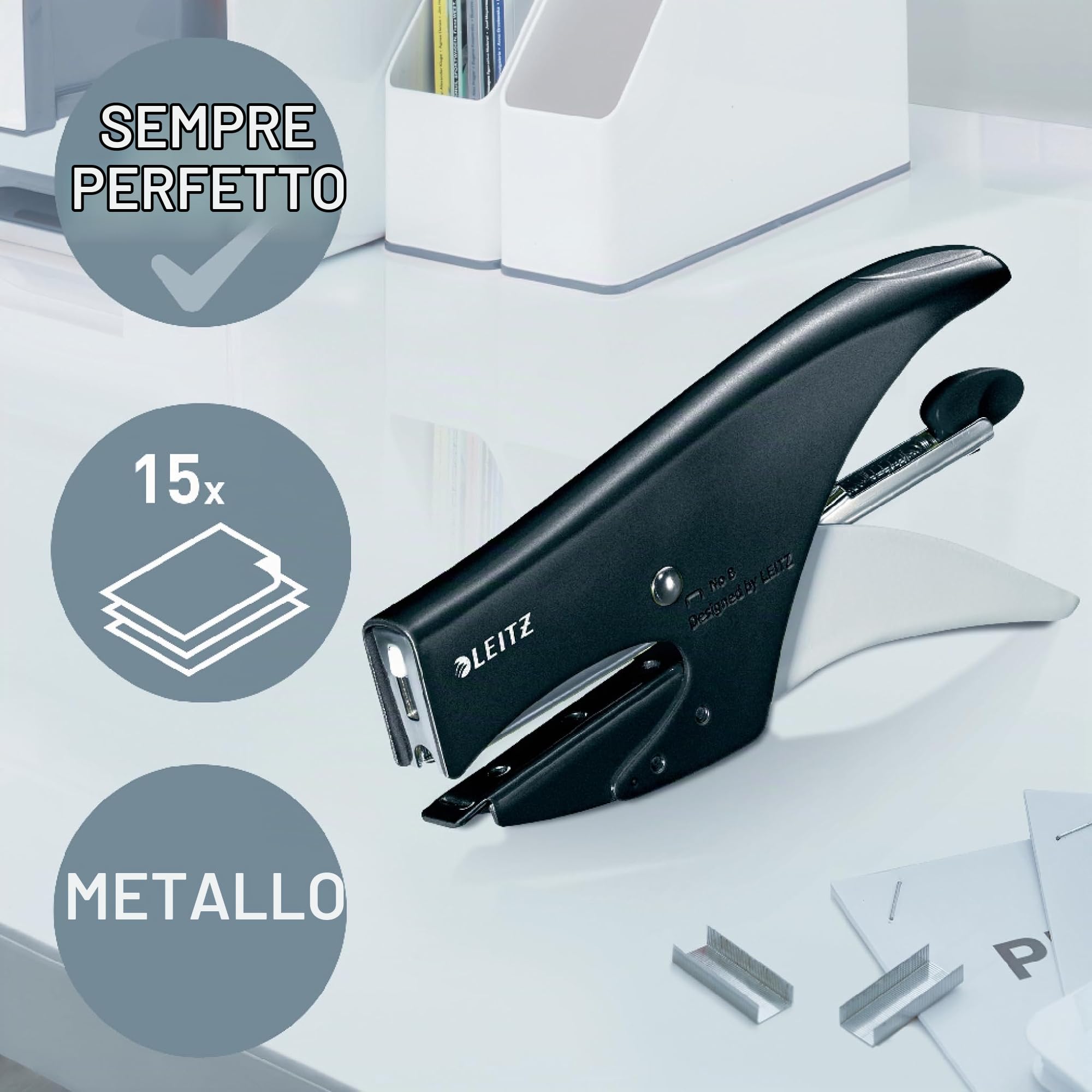 leitz-wow-55472095-cucitrice-a-pinza-15-fogli-nera image 2
