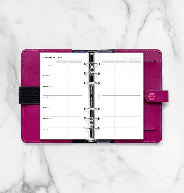 filofax-activity-planner-refill-minimal-personal image 2