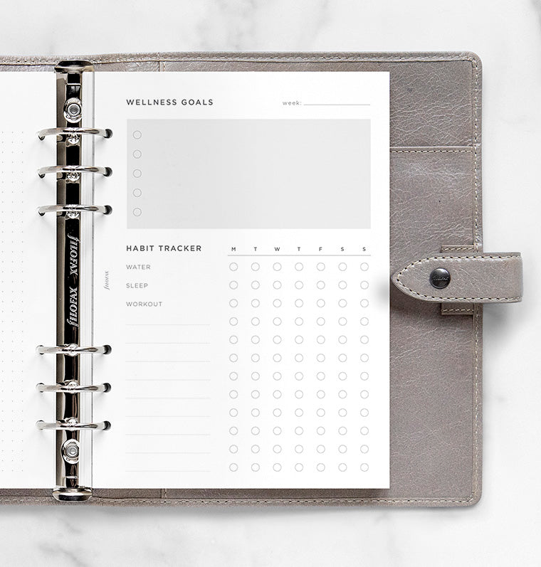 filofax-wellness-tracker-refill-a5-56-fogli image 2