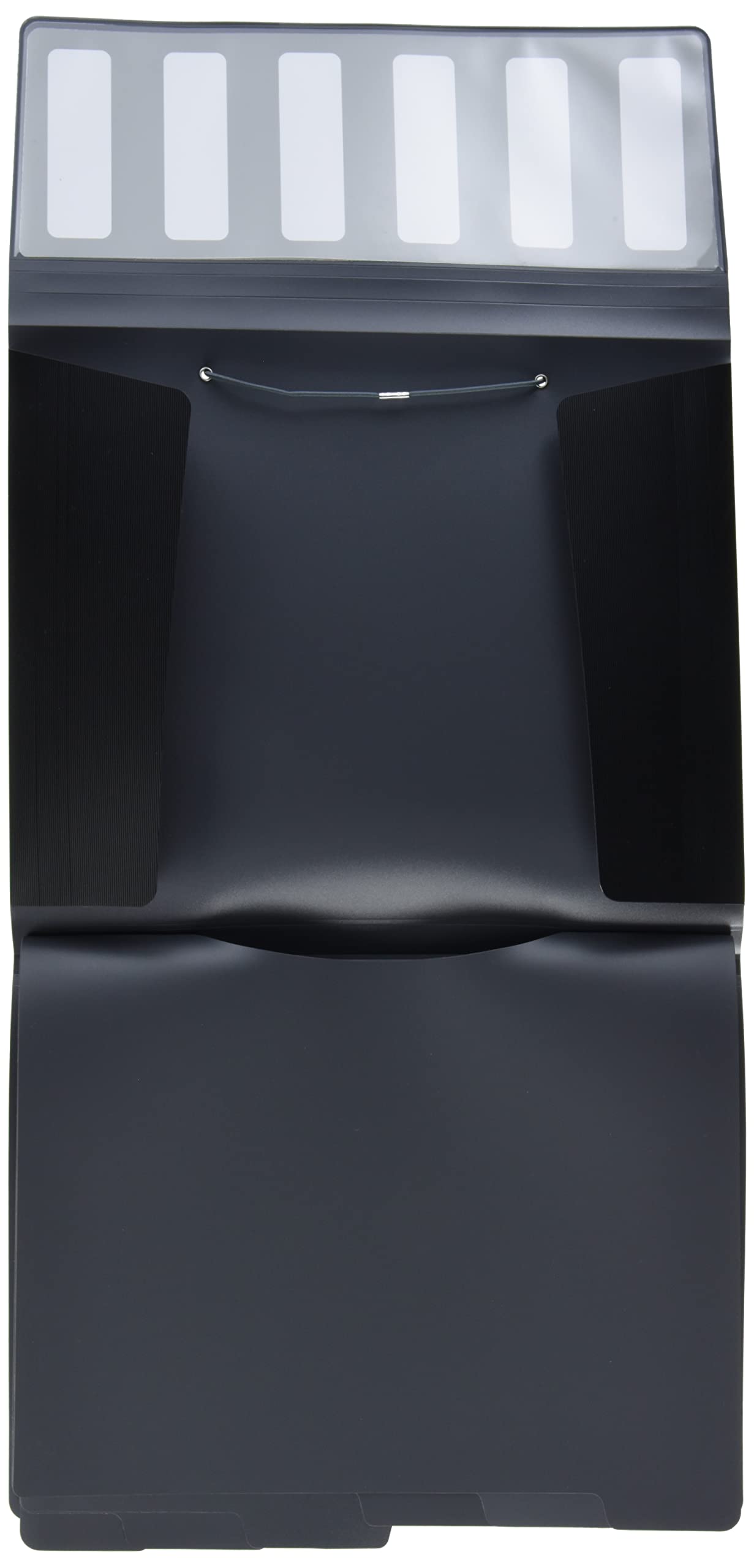 leitz-solid-cartellina-portadocumenti-pp-a4-6-scomparti-nero-con-elastico image 3