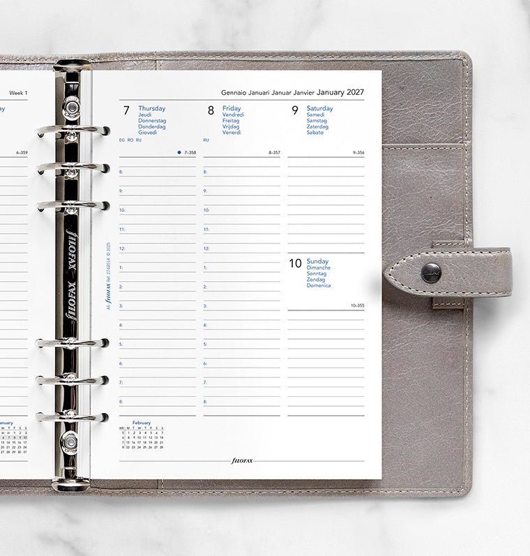 filofax-calendario-1-settimana-su-2-pagine-a5-multilingua-2027 image 2