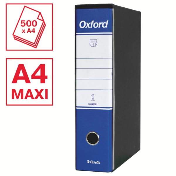 esselte-set-6-registratori-g85-oxford-color-mix-23x33-cm-100-buste-a4-antirifles image 3