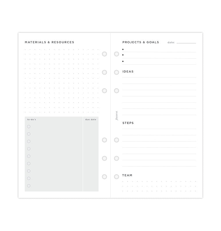 filofax-projects-goals-tracker-refill-personal-56-fogli image 5